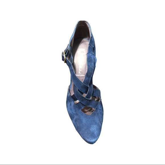 Jeffrey Campbell brand new blue suede shoes heeled size 39 - Picture 4 of 8